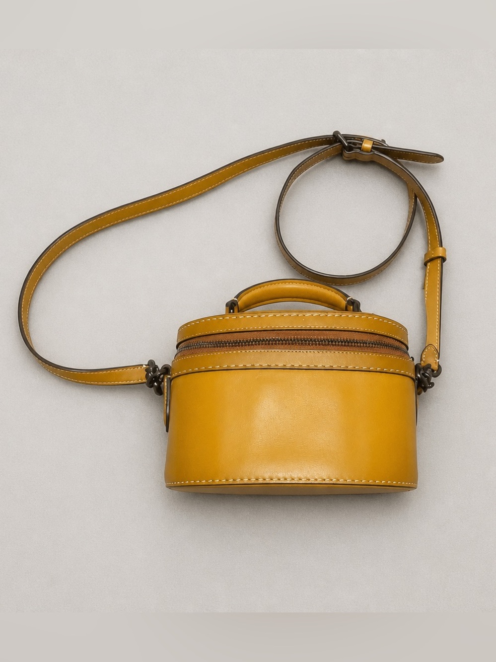 The Coach Originals Trail Satchel Top Handle Bag in Tan